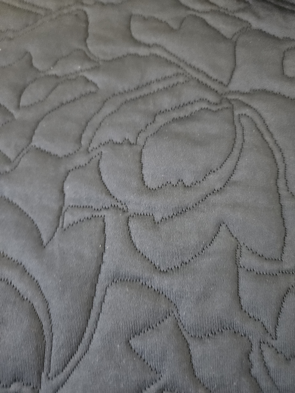 Nike Gray Quilted Floral-Pattern Golf Pullover